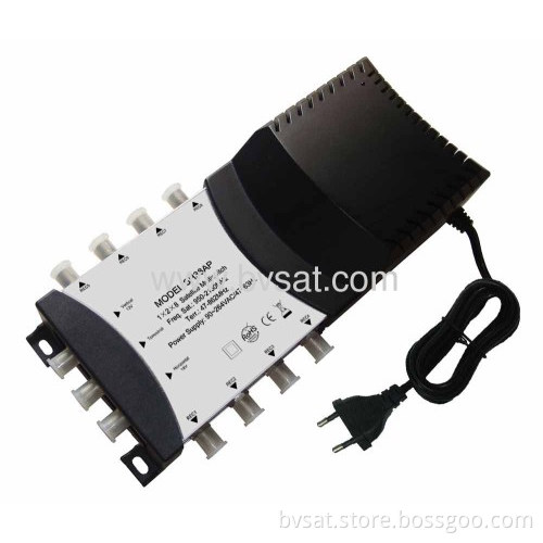 Zinc Tie Housing Digital Satellite Stand-alone 3 X 8 Series Multiswitch With Power Supply